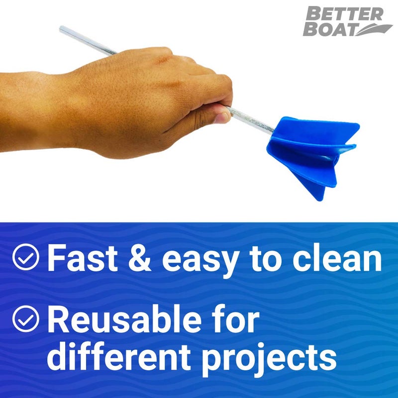Better Boat Paint Mixer for Drill, Epoxy Resin Mixer, Paint Stirrer Drill Attachment for Quart or Gallon, Mud Mixing Tools, Crafting Paddle Attachment - Image 5
